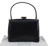 Authentic GUCCI Bamboo Shoulder Hand Bag Purse Leather Black 7163D