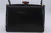 Authentic GUCCI Bamboo Shoulder Hand Bag Purse Leather Black 7163D
