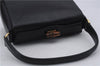 Authentic GUCCI Bamboo Shoulder Hand Bag Purse Leather Black 7163D