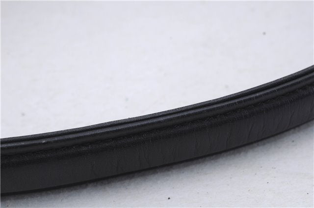 Authentic GUCCI Bamboo Shoulder Hand Bag Purse Leather Black 7163D