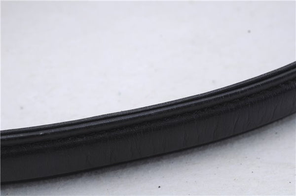 Authentic GUCCI Bamboo Shoulder Hand Bag Purse Leather Black 7163D