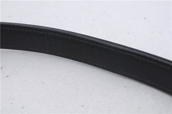 Authentic GUCCI Bamboo Shoulder Hand Bag Purse Leather Black 7163D