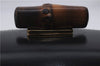 Authentic GUCCI Bamboo Shoulder Hand Bag Purse Leather Black 7163D