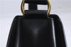 Authentic GUCCI Bamboo Shoulder Hand Bag Purse Leather Black 7163D