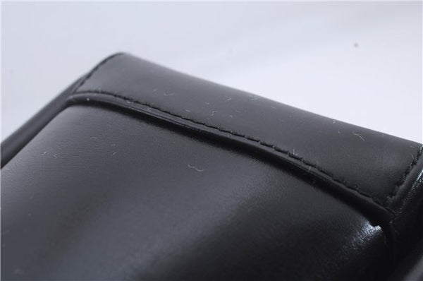 Authentic GUCCI Bamboo Shoulder Hand Bag Purse Leather Black 7163D