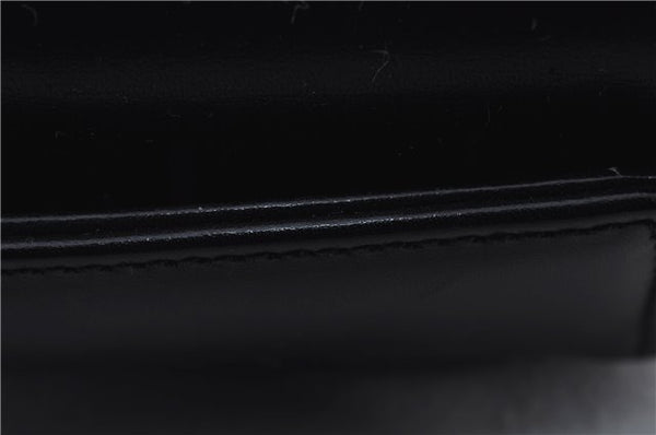 Authentic GUCCI Bamboo Shoulder Hand Bag Purse Leather Black 7163D