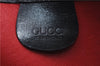 Authentic GUCCI Bamboo Shoulder Hand Bag Purse Leather Black 7163D