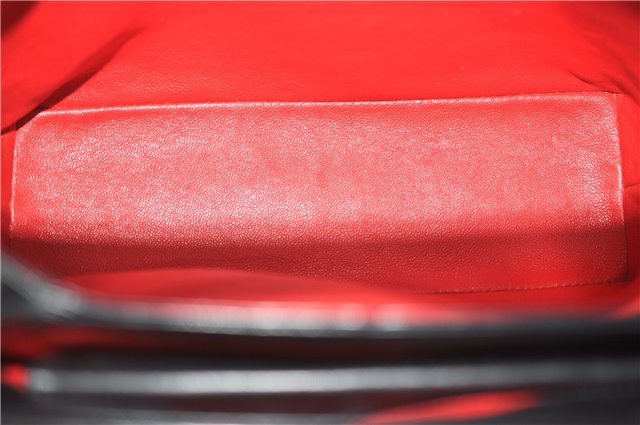 Authentic GUCCI Bamboo Shoulder Hand Bag Purse Leather Black 7163D