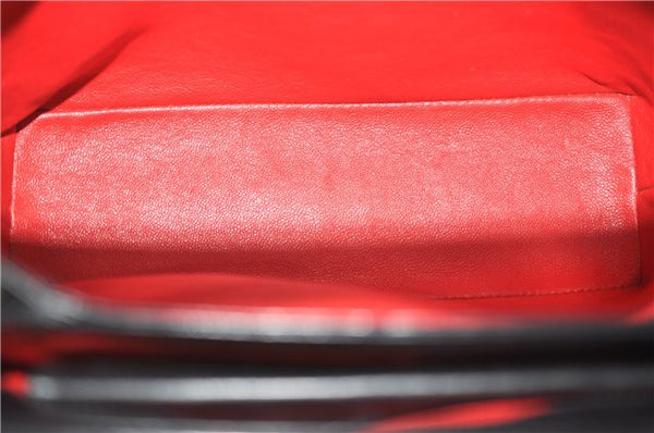 Authentic GUCCI Bamboo Shoulder Hand Bag Purse Leather Black 7163D