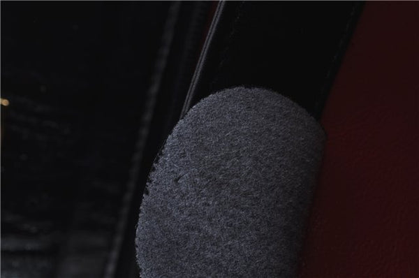 Authentic GUCCI Bamboo Shoulder Hand Bag Purse Leather Black 7163D