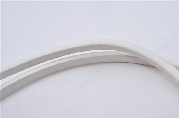 Authentic GUCCI Vintage Hand Bag Purse Enamel Black 7163E