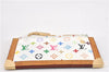 Authentic Louis Vuitton Monogram Multicolor Pochette Cles Coin Purse White 7164F