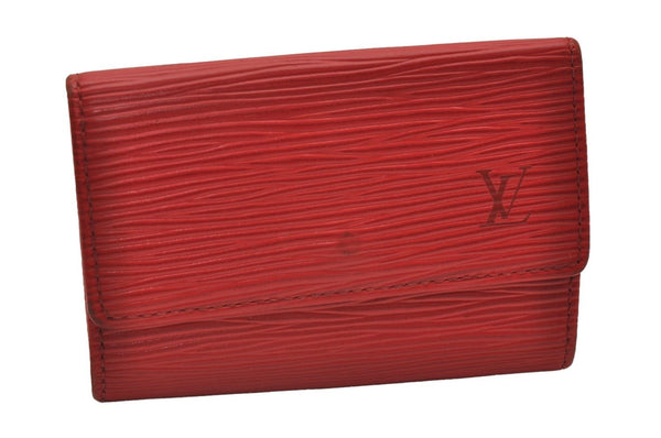 Authentic Louis Vuitton Epi Multicles 6 Key Case Red M63817 LV 7164I
