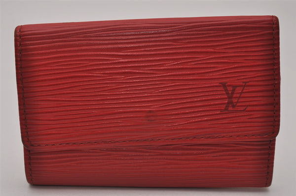 Authentic Louis Vuitton Epi Multicles 6 Key Case Red M63817 LV 7164I
