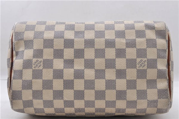 Authentic LOUIS VUITTON Damier Azur Speedy25 Hand Bag Purse N41534 LV 7165C