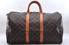 Authentic Louis Vuitton Monogram Keepall 45 Travel Boston Bag M41428 LV 7165E