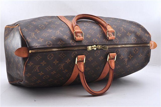 Authentic Louis Vuitton Monogram Keepall 45 Travel Boston Bag M41428 LV 7165E