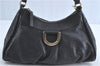 Authentic GUCCI Guccissima Abbey GG Shoulder Hand Bag Leather 190525 Black 7166B