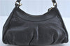 Authentic GUCCI Guccissima Abbey GG Shoulder Hand Bag Leather 190525 Black 7166B