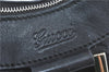 Authentic GUCCI Guccissima Abbey GG Shoulder Hand Bag Leather 190525 Black 7166B