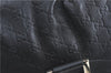 Authentic GUCCI Guccissima Abbey GG Shoulder Hand Bag Leather 190525 Black 7166B
