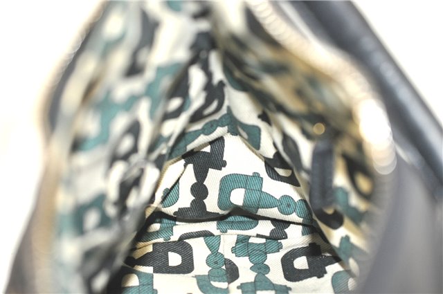 Authentic GUCCI Guccissima Abbey GG Shoulder Hand Bag Leather 190525 Black 7166B