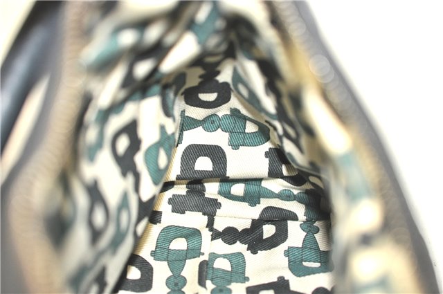 Authentic GUCCI Guccissima Abbey GG Shoulder Hand Bag Leather 190525 Black 7166B