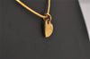 Authentic Christian Dior Gold Tone Chain Pendant Necklace CD 7166I