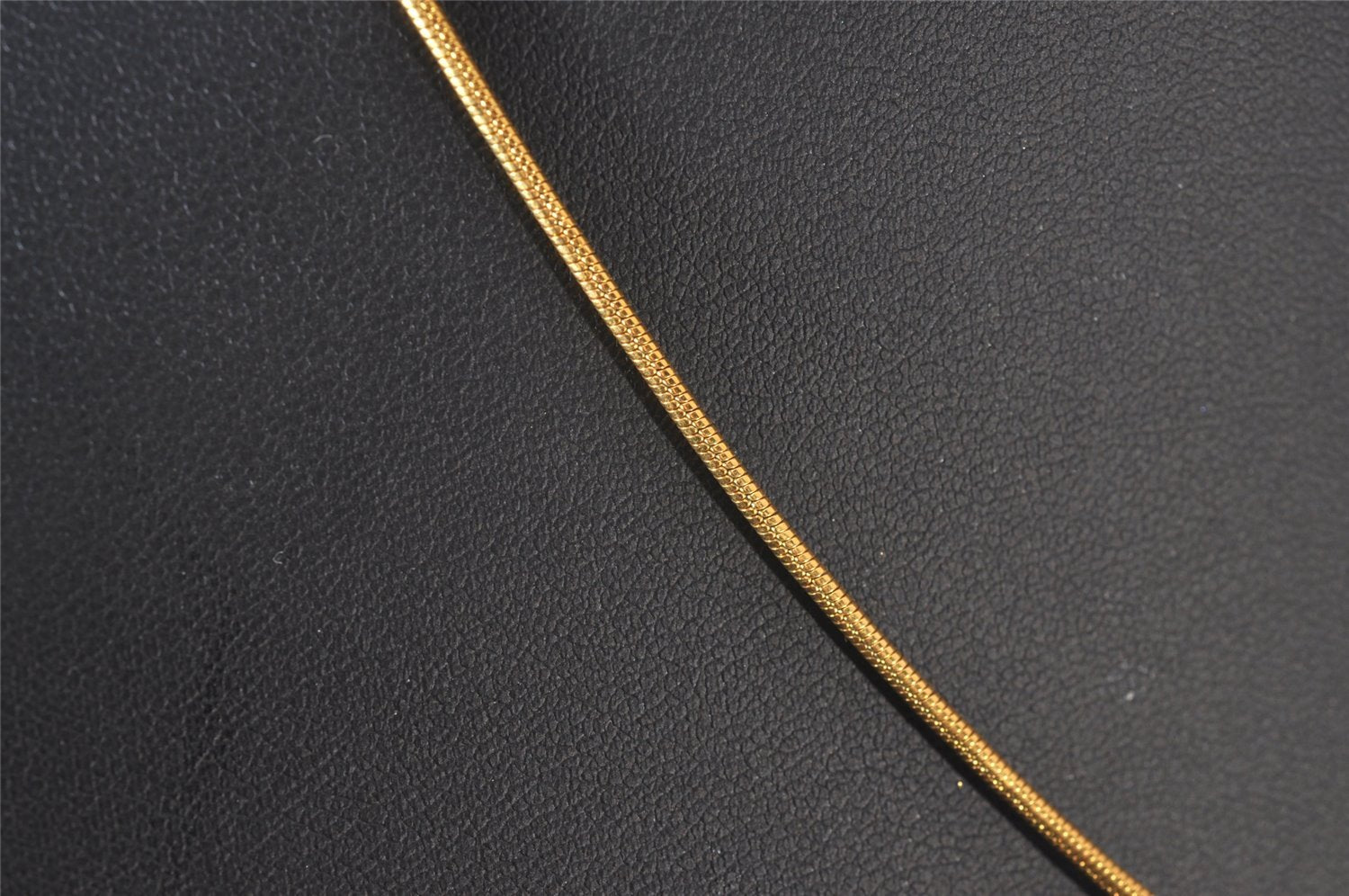 Authentic Christian Dior Gold Tone Chain Pendant Necklace CD 7166I