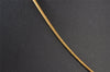 Authentic Christian Dior Gold Tone Chain Pendant Necklace CD 7166I