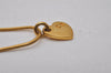 Authentic Christian Dior Gold Tone Chain Pendant Necklace CD 7166I