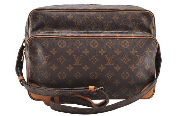 Authentic Louis Vuitton Monogram Nile 34 Shoulder Cross Body Bag M45242 LV 7167I