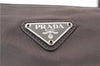 Authentic PRADA Nylon Shoulder Tote Bag Purse Gray 7168C