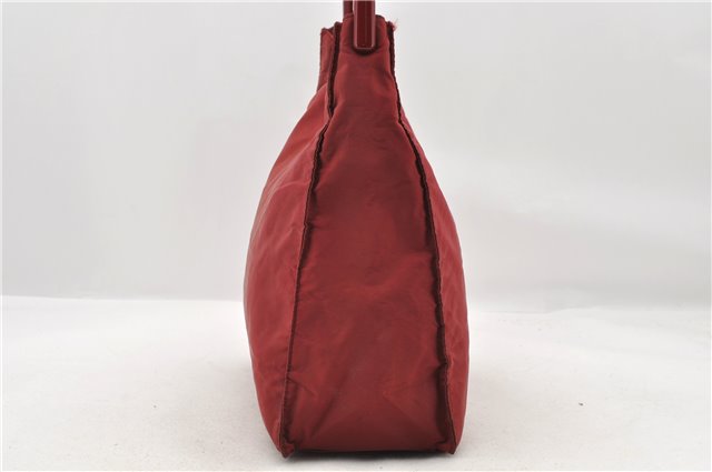 Authentic PRADA Nylon Plastic Shoulder Bag Purse Red 7169C