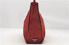 Authentic PRADA Nylon Plastic Shoulder Bag Purse Red 7169C