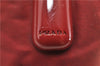 Authentic PRADA Nylon Plastic Shoulder Bag Purse Red 7169C