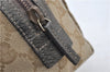 Authentic GUCCI Vintage Cosmetic Pouch Purse GG Canvas Leather Beige  7169D