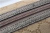 Authentic GUCCI Vintage Cosmetic Pouch Purse GG Canvas Leather Beige  7169D