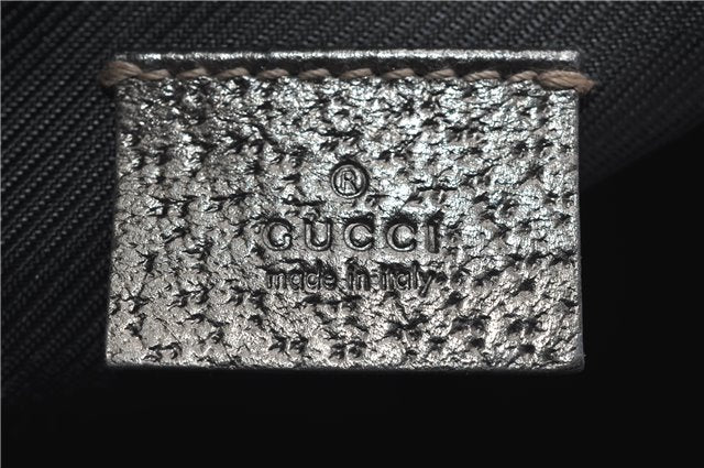 Authentic GUCCI Vintage Cosmetic Pouch Purse GG Canvas Leather Beige  7169D