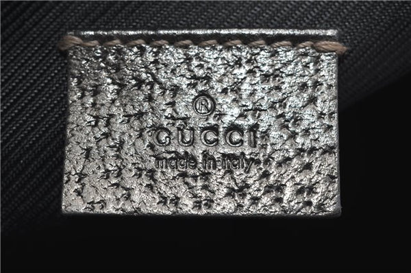 Authentic GUCCI Vintage Cosmetic Pouch Purse GG Canvas Leather Beige  7169D