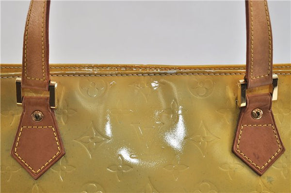 Authentic LOUIS VUITTON Vernis Houston Shoulder Hand Bag Yellow M91053 LV 7170C