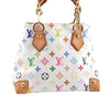 Auth Louis Vuitton Monogram Multicolor Audra Tote Hand Bag White M40047 LV 7170I