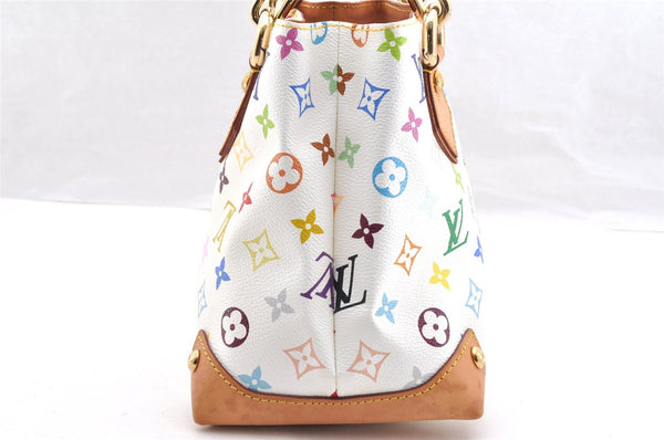 Auth Louis Vuitton Monogram Multicolor Audra Tote Hand Bag White M40047 LV 7170I