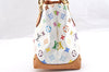 Auth Louis Vuitton Monogram Multicolor Audra Tote Hand Bag White M40047 LV 7170I