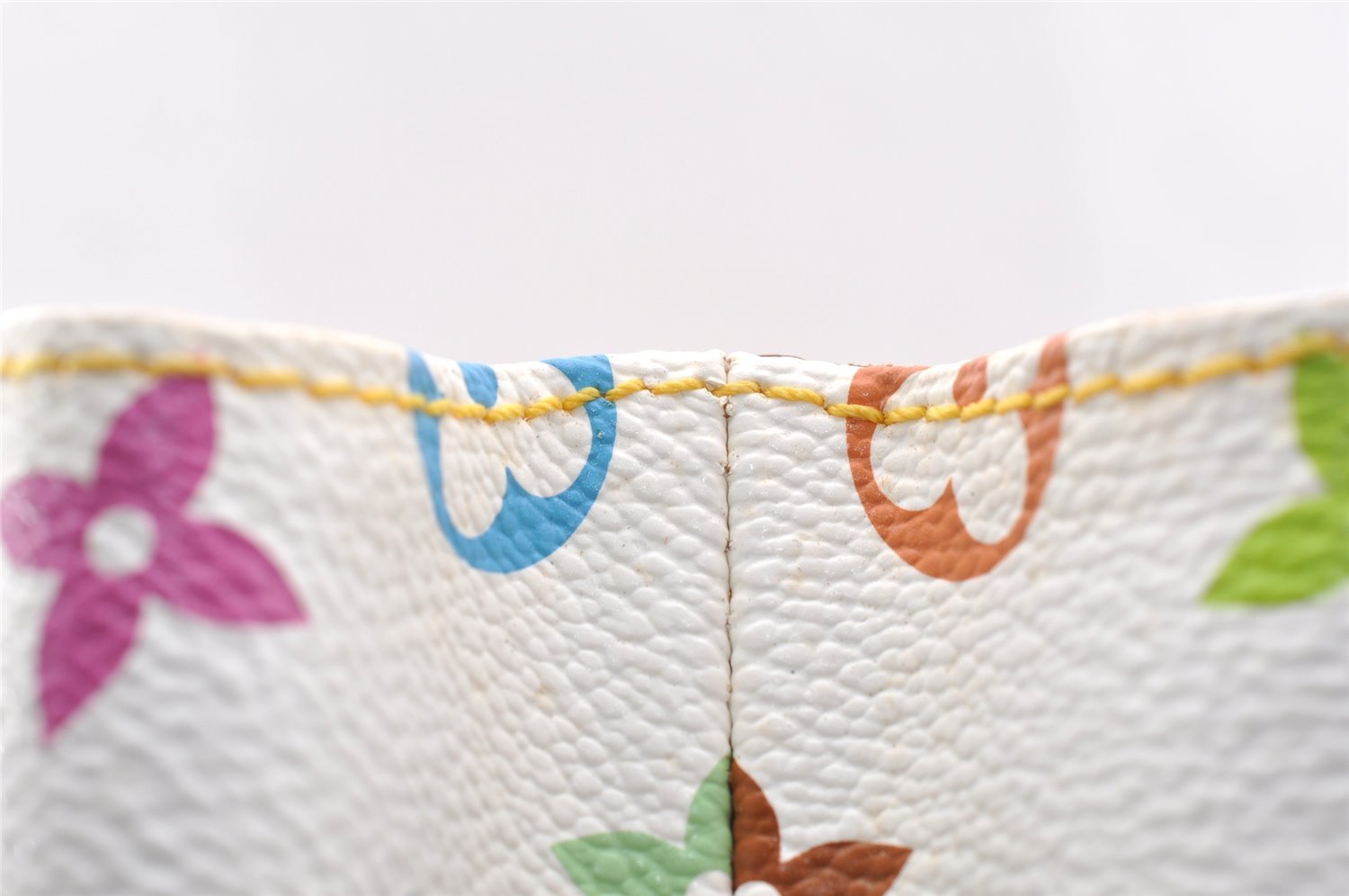 Auth Louis Vuitton Monogram Multicolor Audra Tote Hand Bag White M40047 LV 7170I