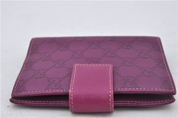 Authentic GUCCI Guccissima Agenda Notebook Cover GG Leather 115240 Purple 7171E
