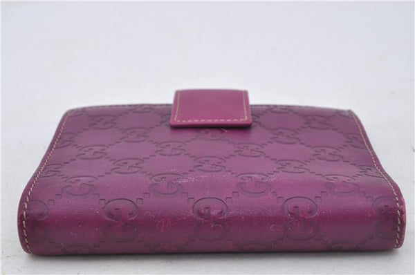 Authentic GUCCI Guccissima Agenda Notebook Cover GG Leather 115240 Purple 7171E
