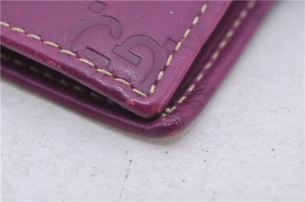 Authentic GUCCI Guccissima Agenda Notebook Cover GG Leather 115240 Purple 7171E