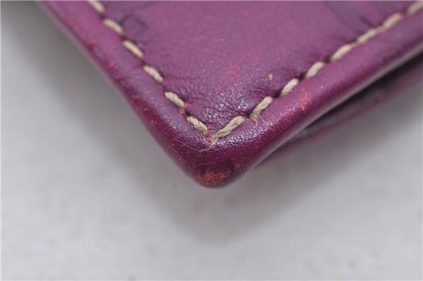 Authentic GUCCI Guccissima Agenda Notebook Cover GG Leather 115240 Purple 7171E