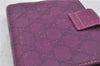 Authentic GUCCI Guccissima Agenda Notebook Cover GG Leather 115240 Purple 7171E